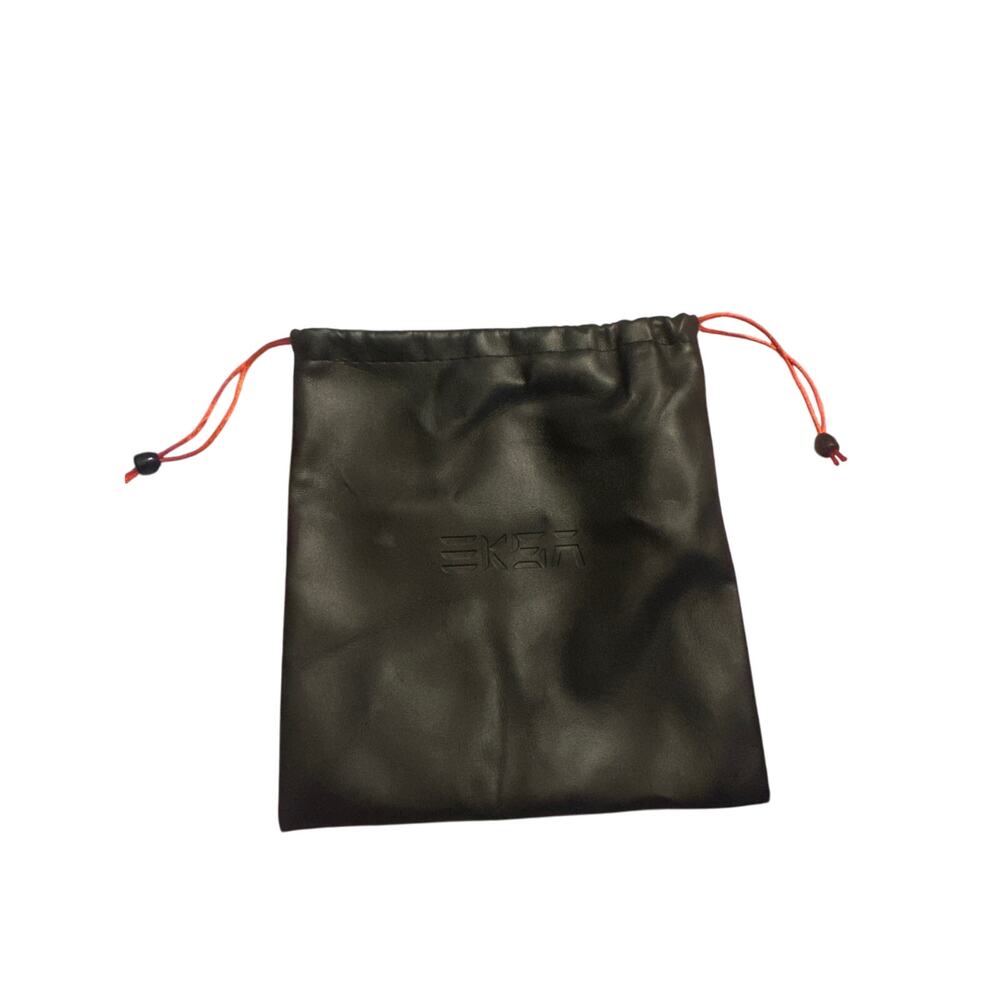 EKSA Gaming Protective Dust Bag Storage Headset Black Leather Drawstring